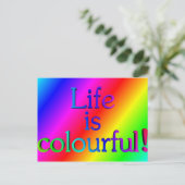 人生はカラフル ポストカード (スタンド正面)