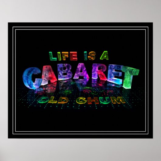 人生はキャバクラだ、古いチャム ポスター (正面)