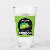 人生はキャラバンギフト旅行ムでおもしろい甘い タンブラーグラス (裏面)