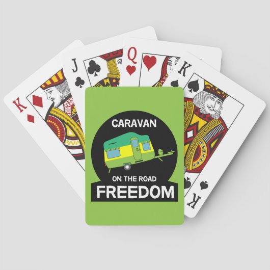 人生はキャラバンギフト旅行ムでおもしろい甘い トランプ (裏面)