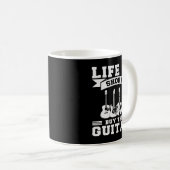 人生はギタ買ー・メンス・グラフィックより短い コーヒーマグカップ (正面右)