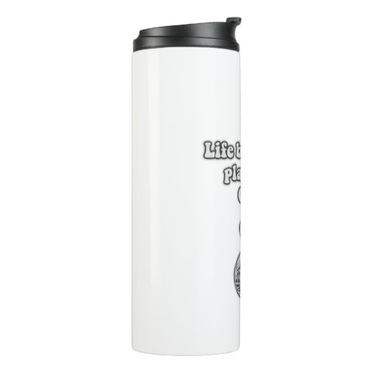 人生はギタ遊ーの後から始まる。ブラック&whit タンブラー (回転左)