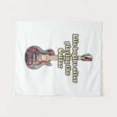 人生はギタ遊ーの後から始まる。レトロカラー タペストリー (正面(横))