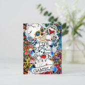 人生はギャンブルなタトゥーアートだ ポストカード (スタンド正面)