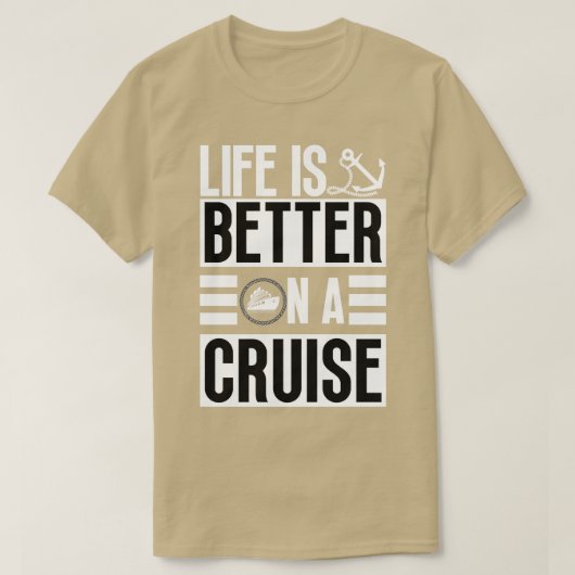 人生はクルーズで良い13 Tシャツ (デザイン正面)