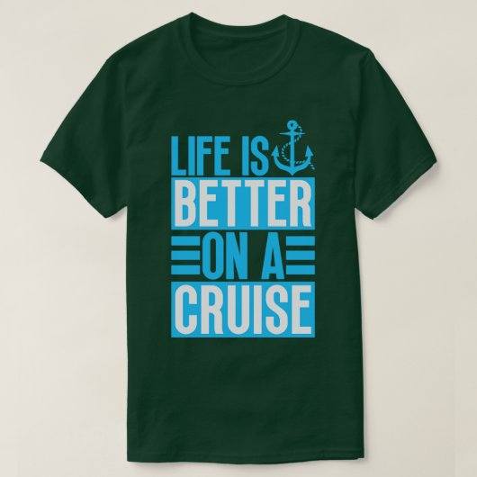 人生はクルーズで良い16 Tシャツ (デザイン正面)