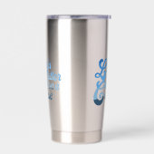 人生はクルーズの方が良い 保温保冷タンブラー (左面)