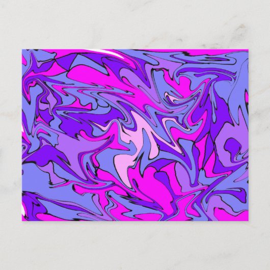 人生はグルービーだ!カッコいいレトロファンキー線 ポストカード (正面)