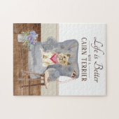 人生はケアリンのテリアを持っている ジグソーパズル (横)