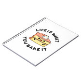 人生はケーキを焼くものおもしろいである ノートブック (左側)