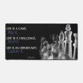 「人生はゲームだ」感動的引用文 デスクマット (正面)