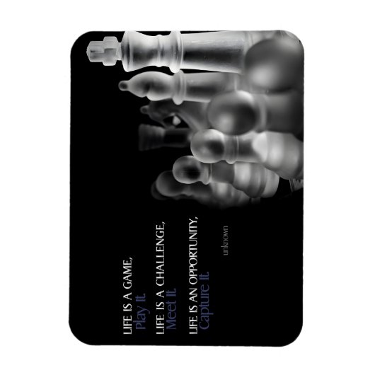 「人生はゲームだ」感動的引用文 マグネット (縦)