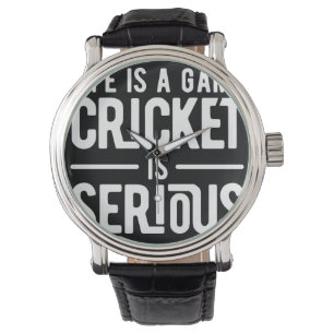人生はゲームのクリケットは深刻である 腕時計