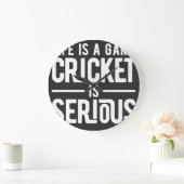人生はゲームクリケットだ ラージ壁時計 (ホーム)