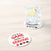 人生はゲームブリッジは深刻なカードゲーム ラウンドペーパーコースター (インサイチュ)