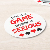 人生はゲームブリッジは深刻なカードゲーム ラウンドペーパーコースター (アングル)