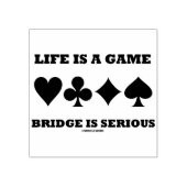 人生はゲームブリッジは深刻な4つのカードスーツである ラバースタンプ (インプリント)