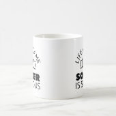人生はゲーム サッカーは真剣 コーヒーマグカップ (中央)