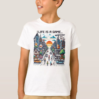 人生はゲーム…#Part2 (8ビット) (ゲーマーTシャツ) #04 Tシャツ