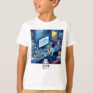 人生はゲーム…#Part2 (8ビット) (ゲーマーTシャツ) #06 Tシャツ