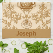 人生はコーヒーから始まる キッチンタオル (折り畳み)