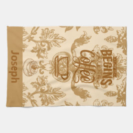 人生はコーヒーから始まる キッチンタオル