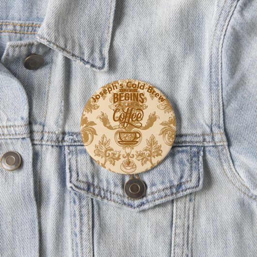 人生はコーヒーから始まる 缶バッジ (インサイチュ)