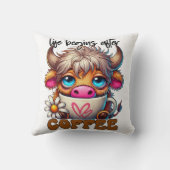 人生はコーヒーの後から始まる クッション (裏面)