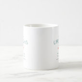 人生はコーヒーの後から始まる コーヒーマグカップ (中央)