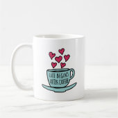 人生はコーヒーの後から始まる コーヒーマグカップ (左)