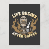 人生はコーヒーの後から始まる ポストカード (正面)