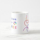 人生はコーヒーの後から始まる モーフィングマグカップ (中央)