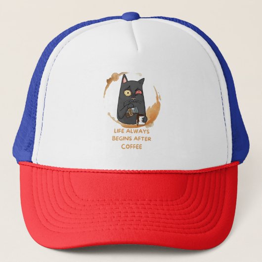 人生はコーヒーの後に始まる キャップ (正面)
