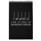 人生はゴルフの重要な選択でいっぱいだ カレンダー (カバー)