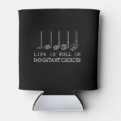 人生はゴルフの重要な選択でいっぱいだ 缶クーラー (正面)