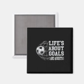 人生はゴールだ 面白いサッカー選手の言葉 マグネット (正面/裏面)