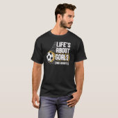 人生はゴールとアシストFutbolサッカー3 Tシャツ (正面フル)