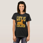人生はゴールデンレトリバーラブラドール所有の Tシャツ (正面フル)