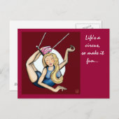 人生はサーカスだからおもしろい... ポストカード (正面/裏面)