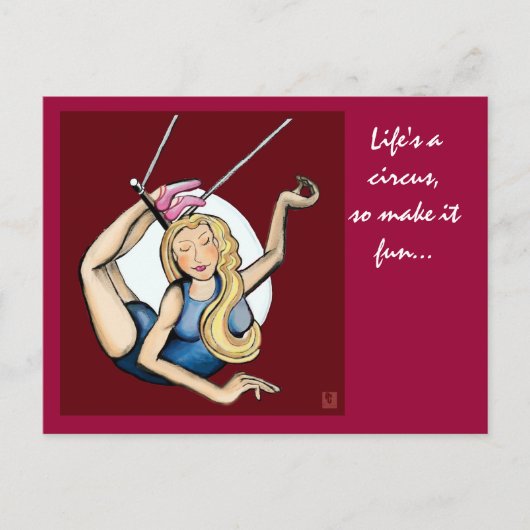 人生はサーカスだからおもしろい... ポストカード (正面)
