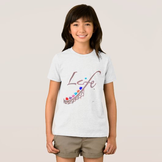 人生はジェットコースター トライブレンドＴシャツ (正面全面)