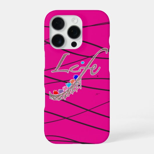 人生はジェットコースター iPhoneケース (裏面)