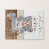 人生はジャック・ラッセルと共にある ジグソーパズル (横)