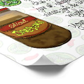 人生はジャラペノスの瓶のようにキッチンバーポスター ポスター (角)