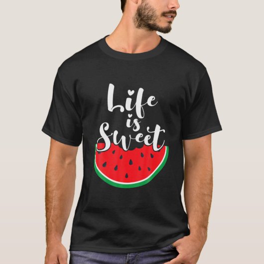 人生はスイカの日 Tシャツ (正面)