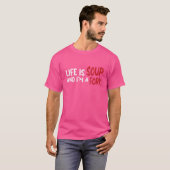 人生はスープで俺はフォークだ Tシャツ (正面フル)