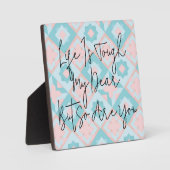 人生はタフなキルト引用文 フォトプラーク (正面)