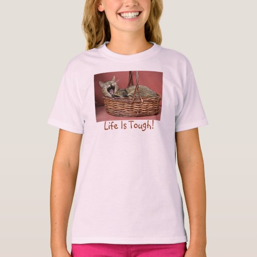 人生はタフなTシャツ Tシャツ (正面)