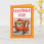 人生はタンジェリンハッピーバースデーの味になることができる カード (黄色い花)