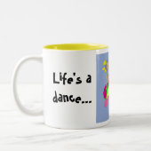 人生はダンスだ ツートーンマグカップ (左)